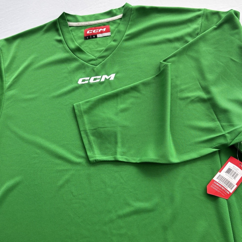 CCM 5000 Senior Practice Hockey Jersey Kelly Green Men's Size Large NWT multiple